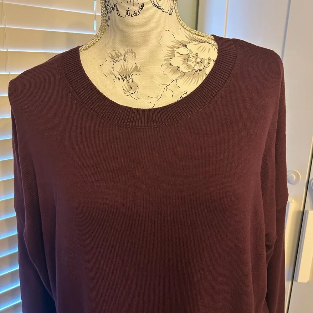 Torrid Soft Cotton Long Sleeve Cropped 2fer Sweater